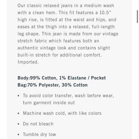 Abercrombie High Rise 90s Relaxed Jean - 12 Short - Picture 7 of 11